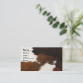 Achtergrond van drijfmest visitekaartje (Staand voorkant)