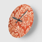 Achtergrond van Floral  behang Ronde Klok (Hoek)