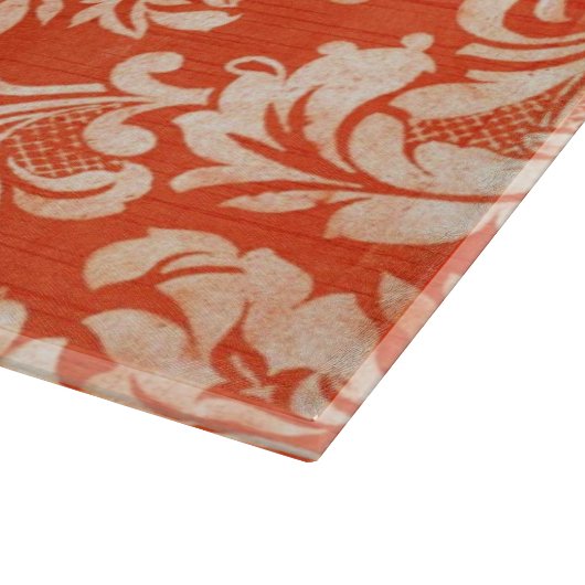 Achtergrond van Floral behang Snijplank (Hoek)