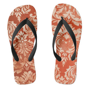 Achtergrond van Floral  behang Teenslippers