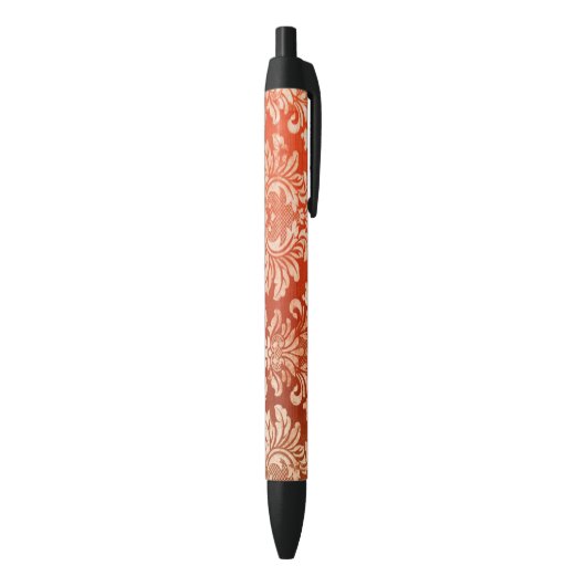 Achtergrond van Floral behang Zwarte Inkt Pen (Achterkant (Verticaal))