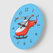 Achtergrond van geanimeerde helikopter grote klok (Hoek)