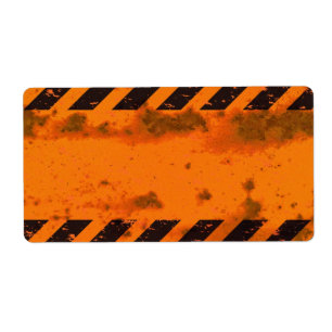 Achtergrond van gevarenstaven etiket