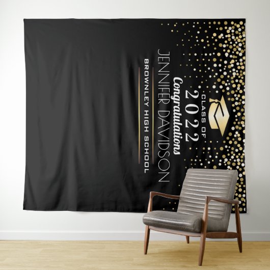 Achtergrond van Graduation Party Photobooth Wandkleed (In Situ (horizontaal))