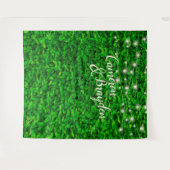 Achtergrond van groene muur - Twinking Lights Wedd Wandkleed (Voorkant (horizontaal))