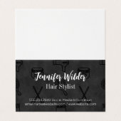 Achtergrond van haarstylist visitekaartjes (Buitenkant ongevouwen)