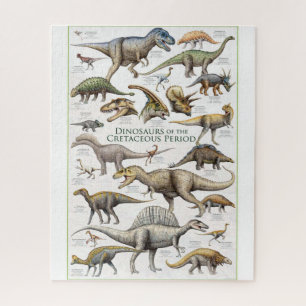 Achtergrond van het diagram Dinosaur Legpuzzel