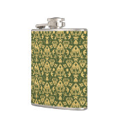 Achtergrond van het windvotpatroon van de houten f heupfles (Links)