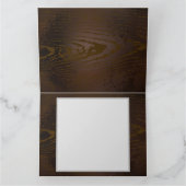 Achtergrond van hout met mechanische zeepaardjes bedankkaart (Binnen)