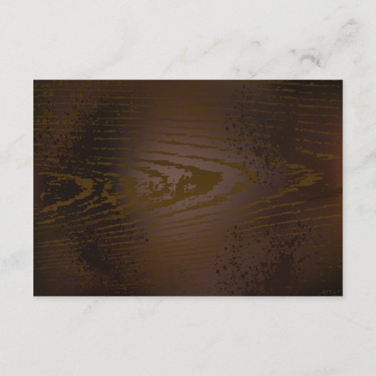 Achtergrond van hout met mechanische zeepaardjes informatiekaartje (Achterkant)