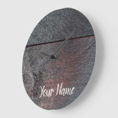 Achtergrond van hout van mahogany grote klok (Hoek)