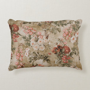 achtergrond van kleurrijke bloemen, waterverf Illu Accent Kussen