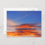 Achtergrond van kleurrijke lucht. briefkaart (Voorkant / Achterkant)