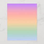 Achtergrond van kleurverloop regenboog flyer (Achterkant)