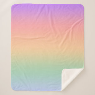 Achtergrond van kleurverloop regenboog sherpa deken