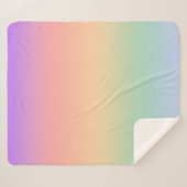 Achtergrond van kleurverloop regenboog sherpa deken (Voorkant (horizontaal))