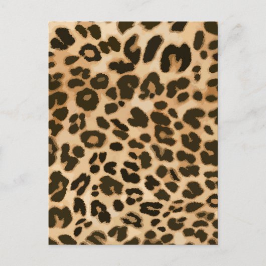 Achtergrond van leopard-afdrukken briefkaart (Voorkant)