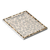 Achtergrond van leopard-afdrukken notitieblok (Schuin)
