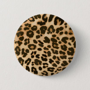 Achtergrond van leopard-afdrukken ronde button 5,7 cm
