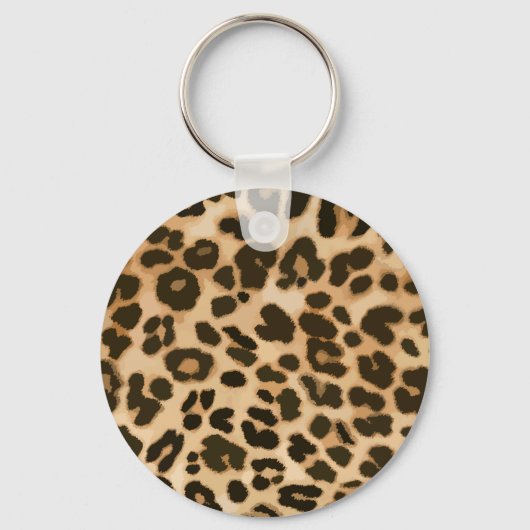 Achtergrond van leopard-afdrukken sleutelhanger (Voorkant)