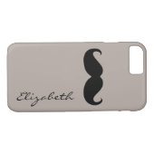 Achtergrond van Mustache Plain Tan Case-Mate iPhone Case (Achterkant (Horizontaal))