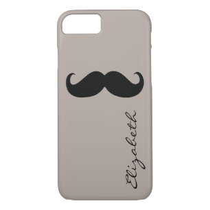 Achtergrond van Mustache Plain Tan iPhone 8/7 Hoesje