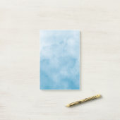 achtergrond van oceaanblauwe waterverf post-it® notes (Op bureau)