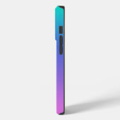 achtergrond van Paars en roze en turquoise ombre Case-Mate iPhone Case (Achterkant / Links)