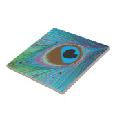 Achtergrond van pacockveren tegeltje (Zijkant)