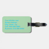 Achtergrond van pastel Mini Boxes Bagagelabel (Achterkant horizontaal)