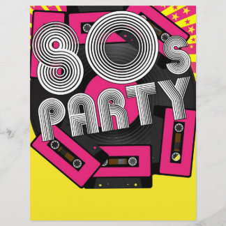 Achtergrond van Retro Party Flyer
