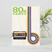 Achtergrond van Retro Party Kaart (Staand voorkant)