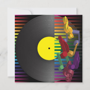 Achtergrond van Retro Party Kaart