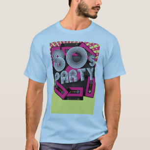Achtergrond van Retro Party T-shirt