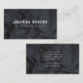 Achtergrond van ruw papier visitekaartje (Voorkant / Achterkant)