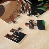 Achtergrond van sleuf legpuzzel (Zijkant)