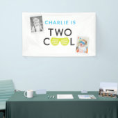 Achtergrond van twee kabelbanner spandoek (Beurs)