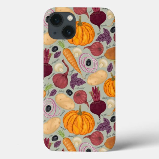 Achtergrond van verse groenten Case-Mate iPhone case (Achterkant)