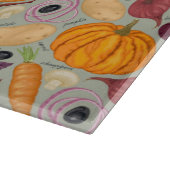 Achtergrond van verse groenten snijplank (Hoek)