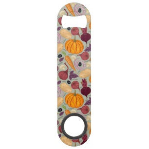 Achtergrond van verse groenten speed flessenopener