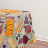 Achtergrond van verse groenten tafelkleed (Voorbeeld)