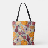 Achtergrond van verse groenten tote bag (Achterkant)