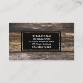 Achtergrond van vleugelplanken visitekaartje (Achterkant)