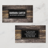 Achtergrond van vleugelplanken visitekaartje (Voorkant / Achterkant)