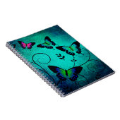 Achtergrond van vlinder textuur notitieboek (Rechterzijde)