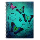 Achtergrond van vlinder textuur notitieboek (Voorkant)