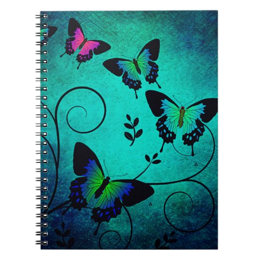 Achtergrond van vlinder textuur notitieboek (Voorkant)