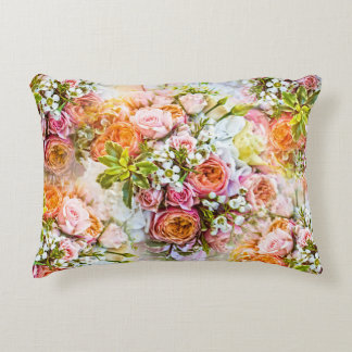 Achtergrond van zomerbloem, bloesems accent kussen