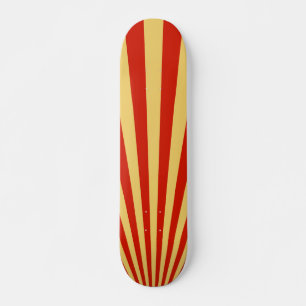 Achtergrond van zonlicht voor vlammen terugzetten skateboard