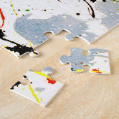 Achtergrond Verf Splatter Legpuzzel (Zijkant)